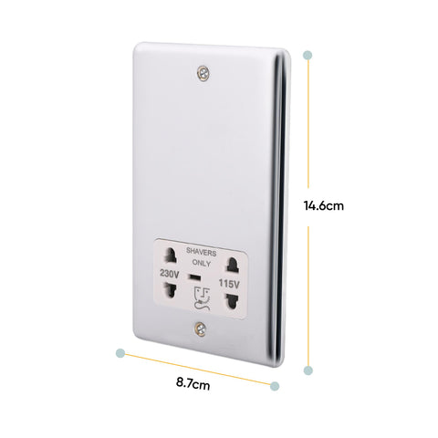 Standard Plate Switches and Sockets USB Plug Nickel Steel Rounded Corners Fused