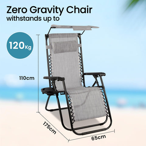 Zero Gravity Recliner Chair with Canopy