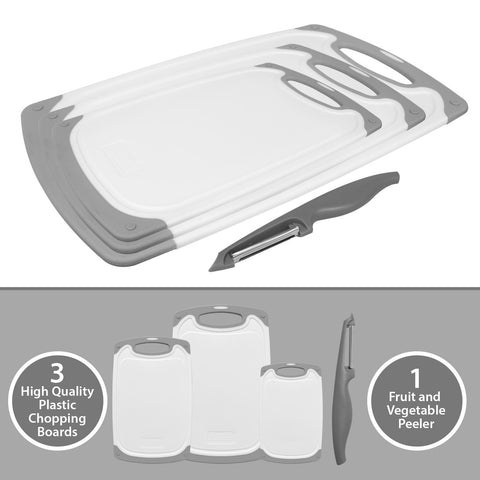 Chopping Board Set 3 Piece Kitchen Food Cutting Large Boards