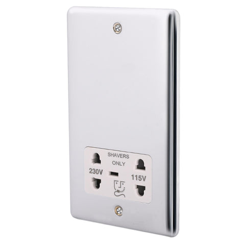 Standard Plate Switches and Sockets USB Plug Nickel Steel Rounded Corners Fused