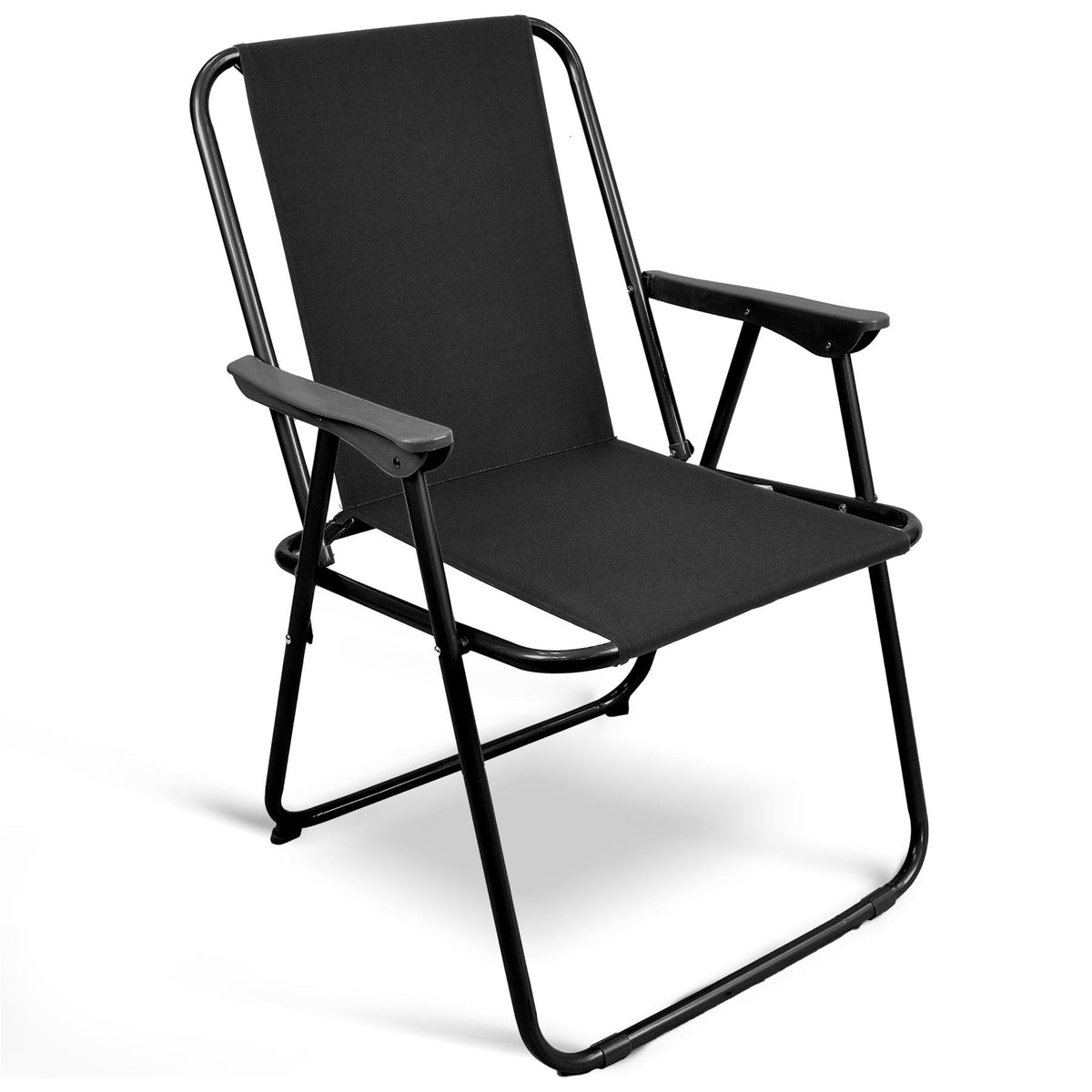 Relaxing Spring Beach Chair Designed for Outdoor Comfort BLACK