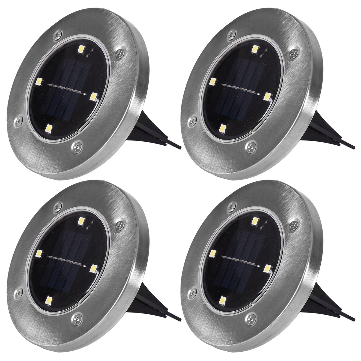 4 Pack Solar Deck Light