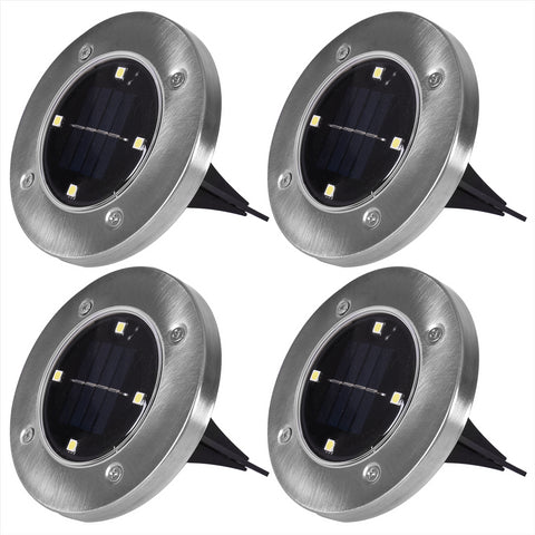 4 Pack Solar Deck Light