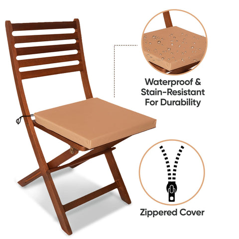 Outdoor Chairpad in Waterproof Fabric: All-Weather Comfort