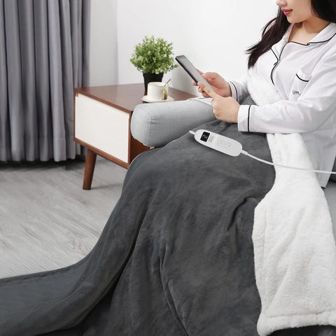 Double Electric Blanket Heated Throw