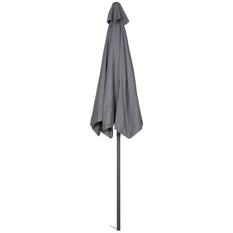 2.7M Garden Parasol Umbrella Provides Ample Shade GREY