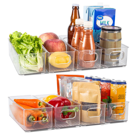 8Pcs Refrigerator Organisers Pantry Storage Containers