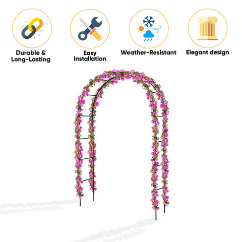 2.4 Metres Metal Garden Trellis Arch