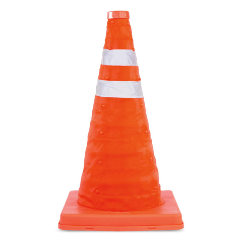 High Visibility 18" Pop Up Safety Cone Portable Traffic Emergency Football