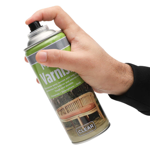 400ml Clear Varnish Spray Wood Plastic Metal Paint Matt Glossy