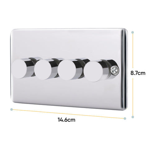 Standard Plate Switches and Sockets USB Plug Nickel Steel Rounded Corners Fused