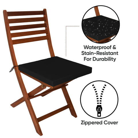 Outdoor Chairpad in Waterproof Fabric: All-Weather Comfort