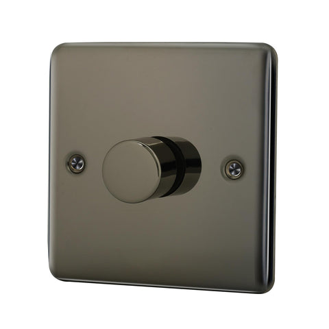 Standard Plate Switches and Sockets USB Plug Nickel Steel Rounded Corners Fused