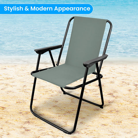 Relaxing Spring Beach Chair Designed for Outdoor Comfort GREY