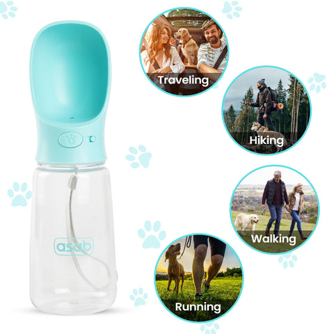 Portable Water Bottle Dog Cat Pet 550ml Dispenser