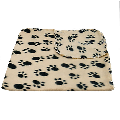 Paw Print Pet Fleece Blanket