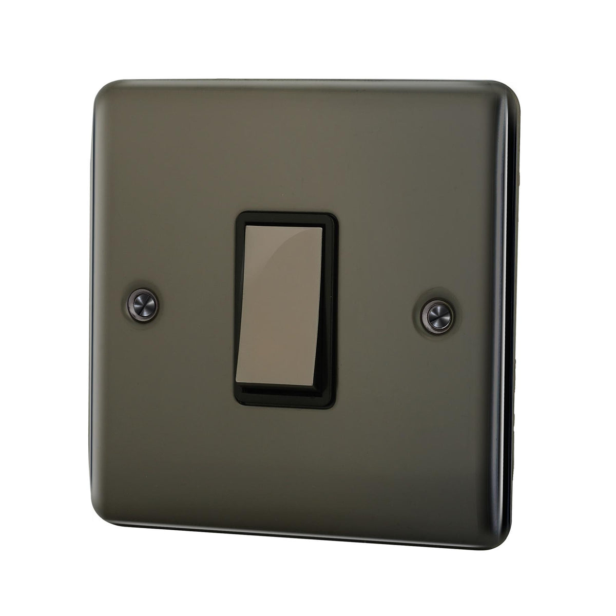 Standard Plate Switches and Sockets USB Plug Nickel Steel Rounded Corners Fused