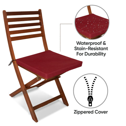 Outdoor Chairpad in Waterproof Fabric: All-Weather Comfort