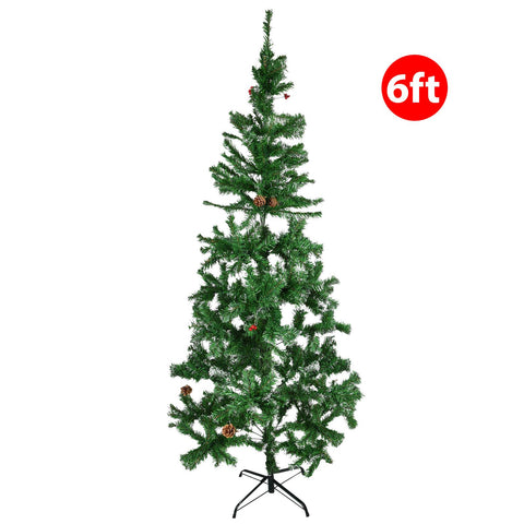 Pine Christmas Tree With Metal Stand