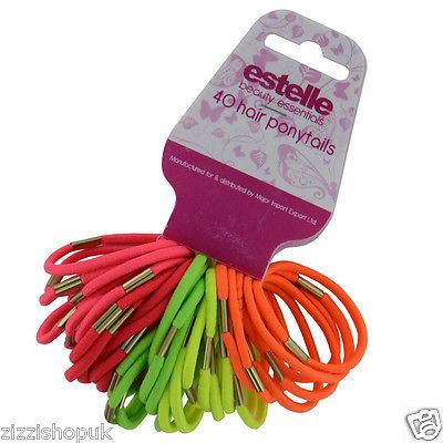 40 Girls Elastics Hair Bobbles Bands