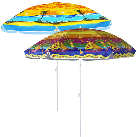 6FT Beach Brolly Garden Patio Umbrella