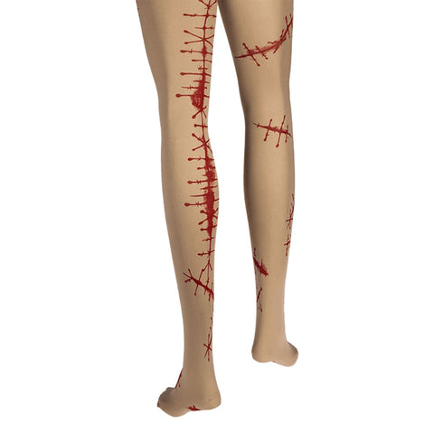 Halloween Fancy Dress blood stained tights