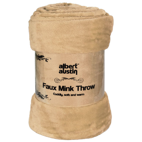 Faux Mink Throw Blanket 200 x 240 cm