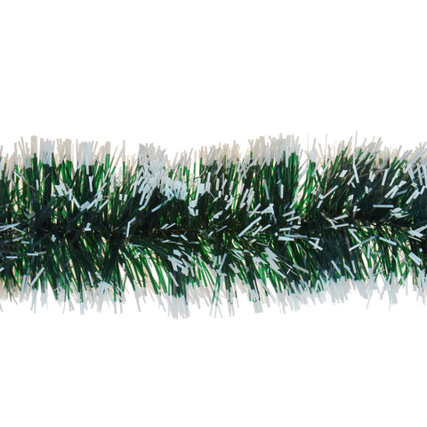 6 x 3 Meters 6 PLY 10 cm Snow Tipped Tinsel