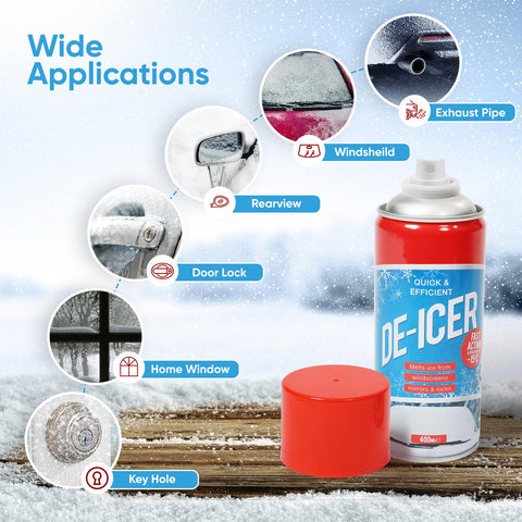 De-Icer Car Front Window Ice Spray Remover