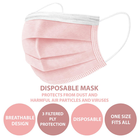 Unisex Disposable Black Face Mask Protection