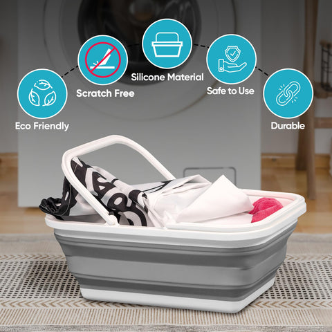 Collapsible Washing Up Bowl With Carrying Handles