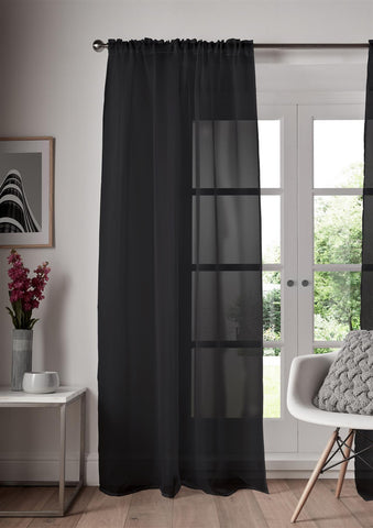 Slot Top Voile Curtains