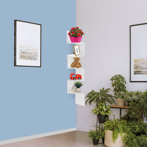 5 Tier Floating Wall Shelf