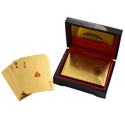 24k Gold Plated Playing Cards