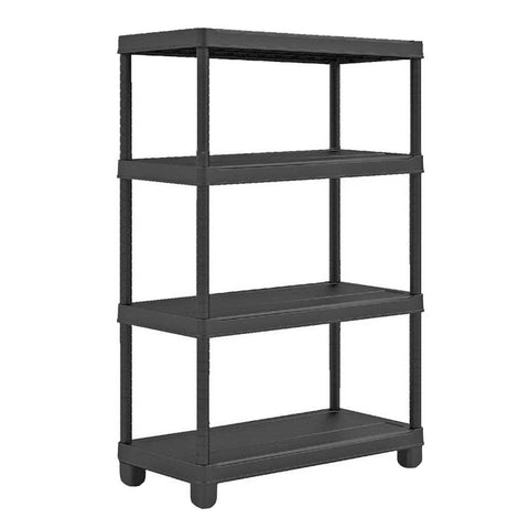 Black Plastic Shelving Unit