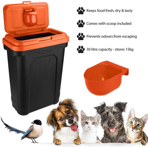 Pet Food Storage Container with Scoop