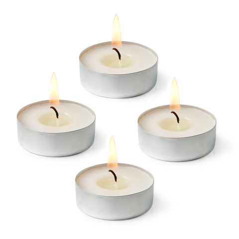 Pack Of 20 Tea Lights Candles 4 Hours Burning Time