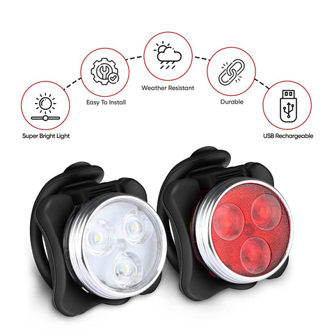 USB Rechargeable Bicycle Lights