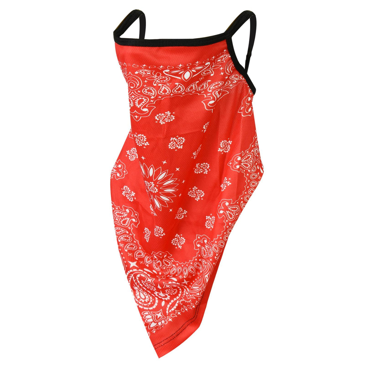 Face Scarf - Red Paisley