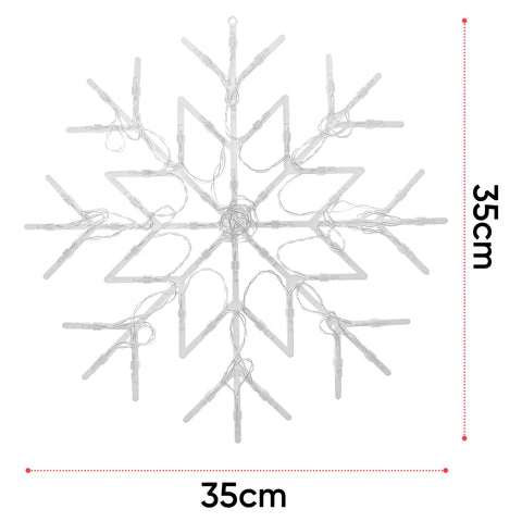 Christmas Snowflake 50 Led Light - Warm White