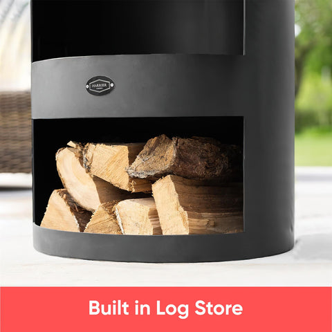 Outdoor Chiminea Garden Patio Log Burner