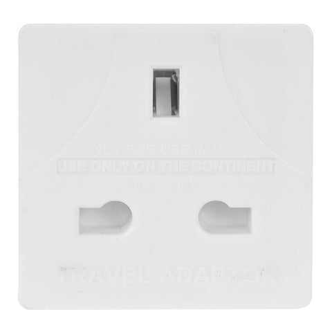 Euro Travel Adaptor Adapter Uk To Europe 2 Pin