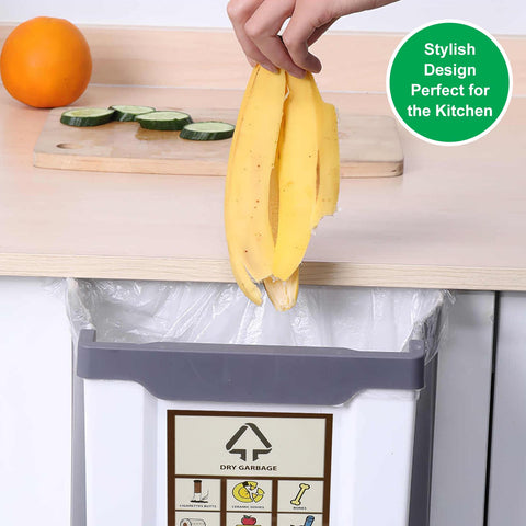 Folding Kitchen Waste Bin 8L