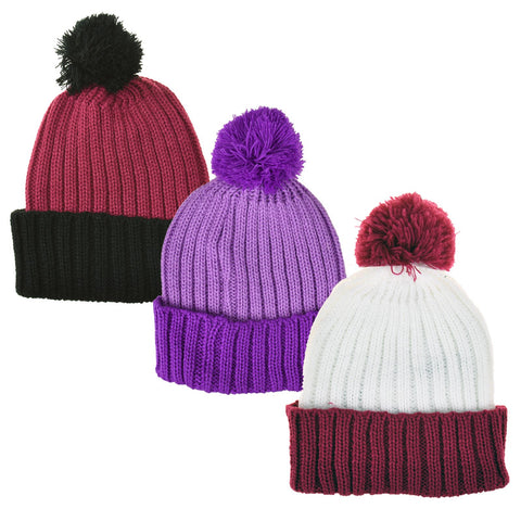 Girls Fashion Bobble Hat