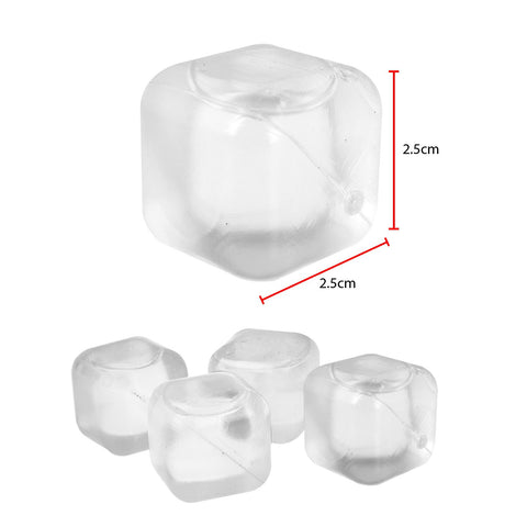 60 Reusable White Ice Cubes