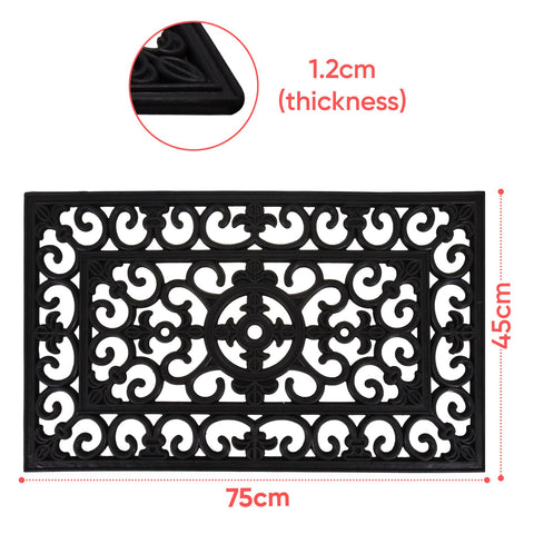 Door Rubber Wrought Mat