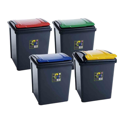 Pedal Bin Slim Lid Soft Close Holder Waste Paper Dustbin