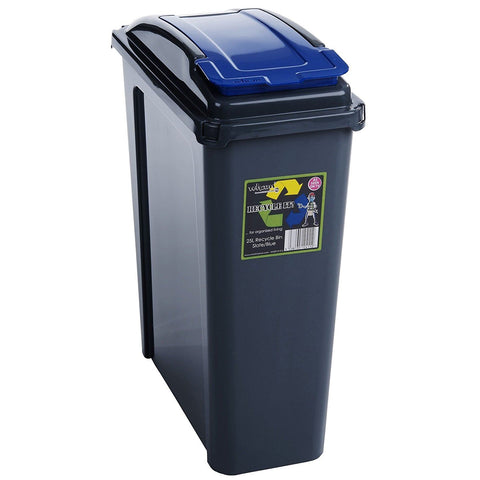 Pedal Bin Slim Lid Soft Close Holder Waste Paper Dustbin