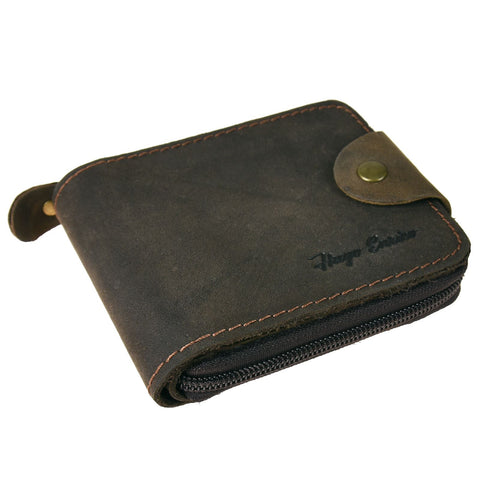 Hugo Enrico Mens Genuine Leather BiFold Wallet