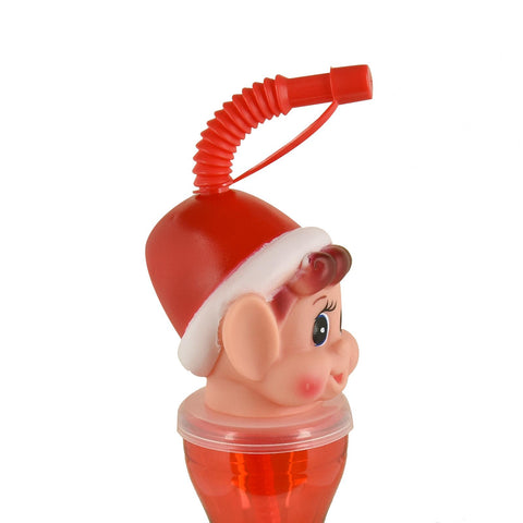 Elf Water Bottle With Straw